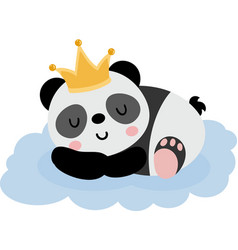 Cute Baby Panda Prince Sleeping