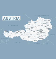 Austria Map Detailed Of