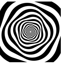 Black And White Hypnotic Spiral