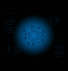 Chip With Digital Circuits Background Of