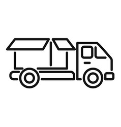 Truck Parcel Delivery Icon Outline Service