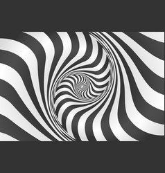 Black And White Hypnotic Spiral