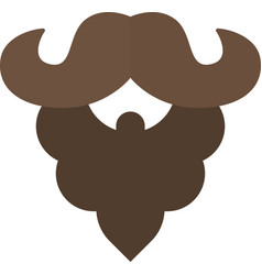 Fake Mustache In Minimal Style