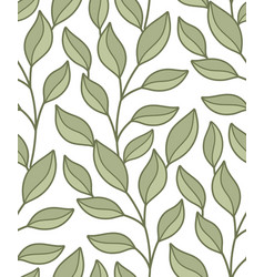 Pattern With Intertwined Branches Foliage