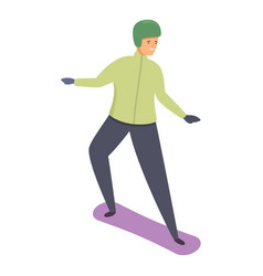 Snowboarding Extreme Icon Cartoon Child