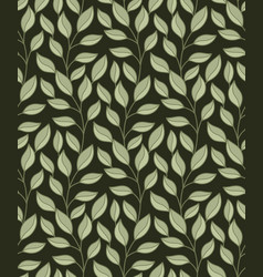 Pattern With Intertwined Branches Foliage