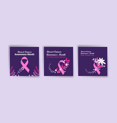 Social Media Post Template For Breast Cancer