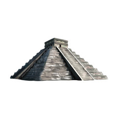 Temple Kukulkan Pyramid At Chichen Itza