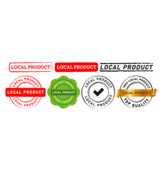 Local Product Circle Stamp And Seal Badge Label