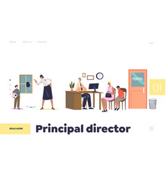 Principal Director Landing Page With School