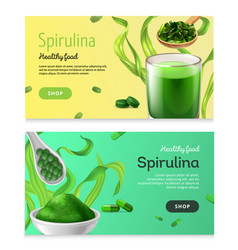 Shop Spirulina Banners Set