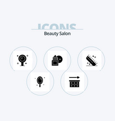 Beauty Salon Glyph Icon Pack 5 Icon Design