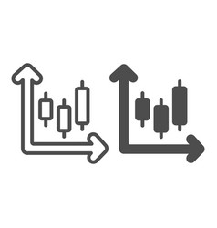 Dynamic Bar Chart Line And Solid Icon Diagram