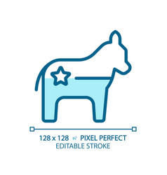 Editable Pixel Perfect Blue Democratic Party Logo