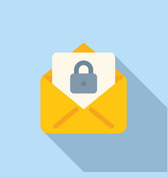 Mail Privacy Icon Flat Data Protect