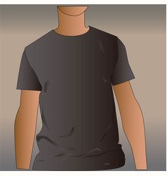 Male Black T Shirt Mock Up