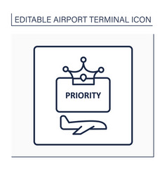 Priority Pass Line Icon