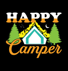 Camping T-shirt Design