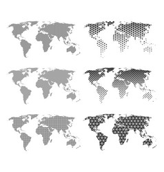 World map Royalty Free Vector Image - VectorStock