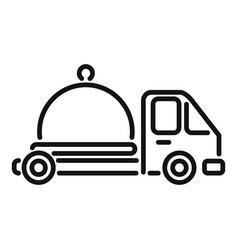 Food Truck Delivery Icon Outline Container