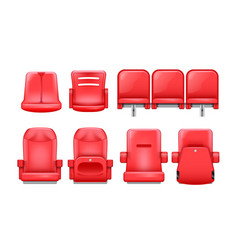 Isolated Stadium Seats Set