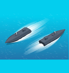 Isometric Maritime Surface Military Drones Can