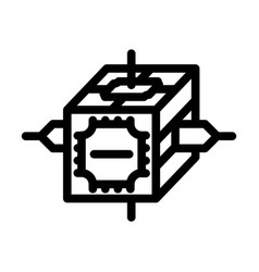 Research Team Space Exploration Line Icon