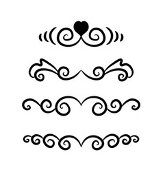 Vintage Footer Set Symbol Icon Design Beautiful