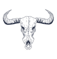 Bull Skull Boho Style