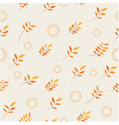 Seamless Pattern With Autumn Leaves