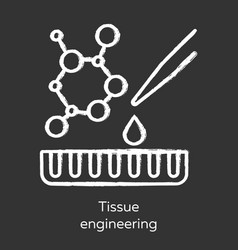 Tissue Engineering Chalk Icon Combining Cells