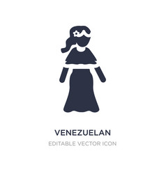 Venezuelan Icon On White Background Simple