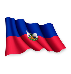 Waving Flag Of Haiti