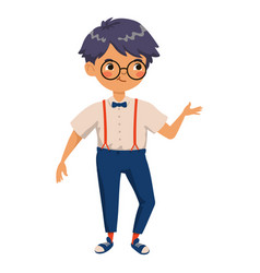 Boy In Glasses Character