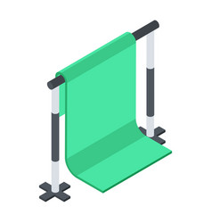 Check Out Isometric Icon Of Studio Curtain