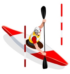 Kayak Slalom 2016 Sports Isometric 3d