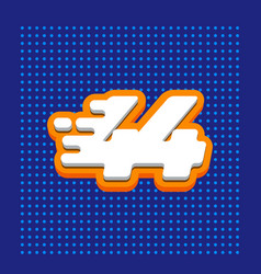 Number 44 3d Speed Icon