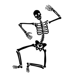 Monkey Dance Skeleton Silhouette High Quality