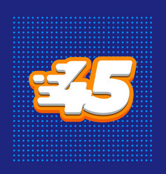 Number 45 3d Speed Icon