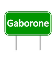 Gaborone Road Sign