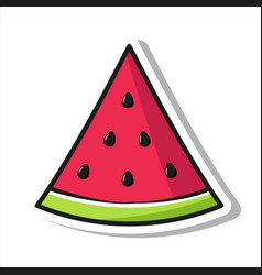 Ripe Juicy Watermelon In Pop Art Style