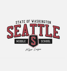 Seattle Washington Middle School Shield T-shirt