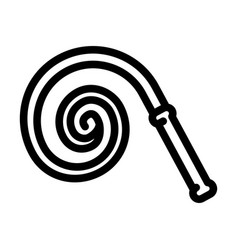 Whip Weapon Military Line Icon