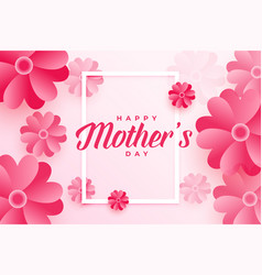 Beautiful Mothers Day Flower Greeting Design