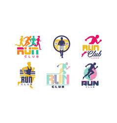 Run Sport Club Logo Or Emblem For Athletic