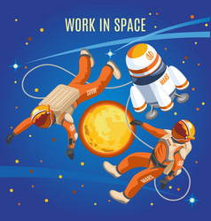 Work In Space Isometric Composition