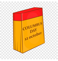 Columbus Day Calendar 12 October Icon