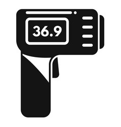 Digital Thermometer Gun Icon Simple