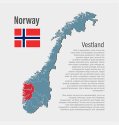 Map Norway Region Vestland