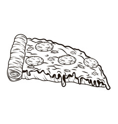 Pizza Monochrome Pop Art